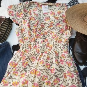 Motherhood Maternity Small Cap-Sleeve Tunic Top